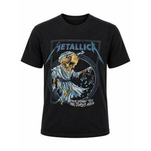 Metallica Their Money Tips Her Scales Again Doris T-Shirt Black Men's Large